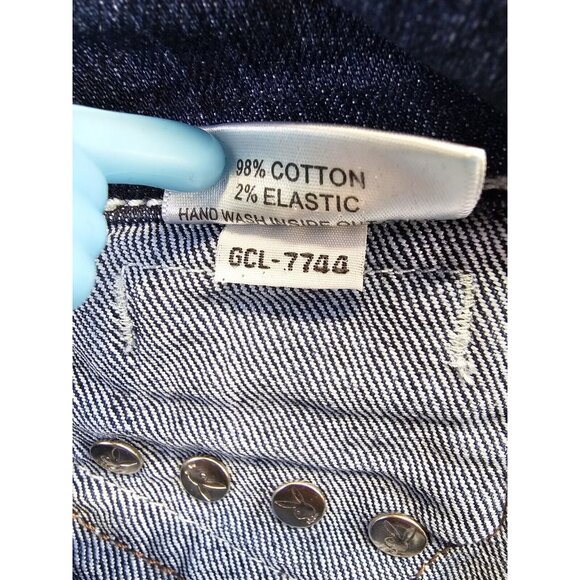 Vintage Playboy Jeans Womens Size 3/4 Embellished Bling Skinny Jeans - Picture 16 of 16